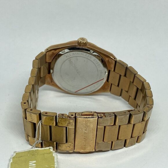 Michael Kors Channing MK5937 Womens Stainless Steel Analog Black Dial Watch VK14 - Picture 10 of 12